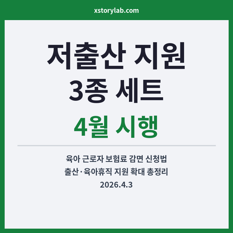 저출산 극복 지원 3종 세트