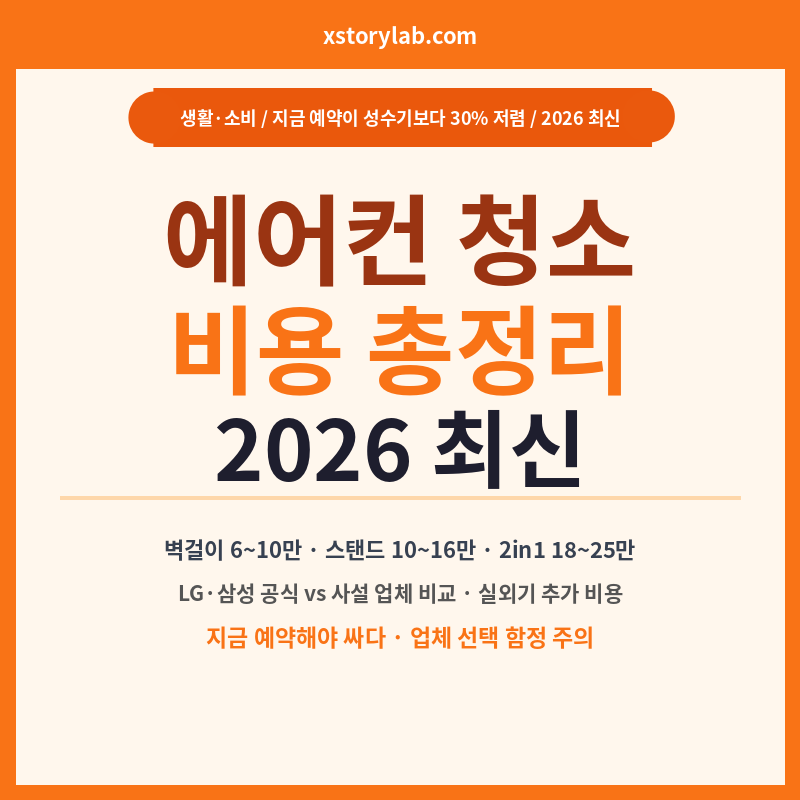 에어콘 청소 비용 총정리 2026