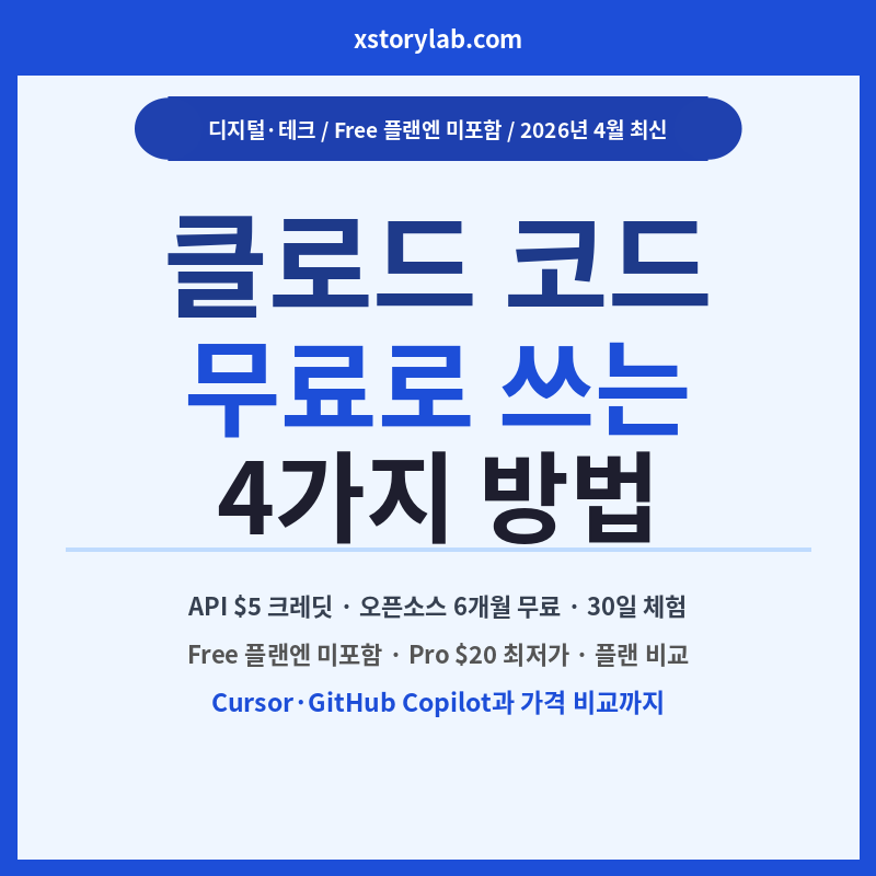 클로드 코드 무료로 쓰는 4가지 방법