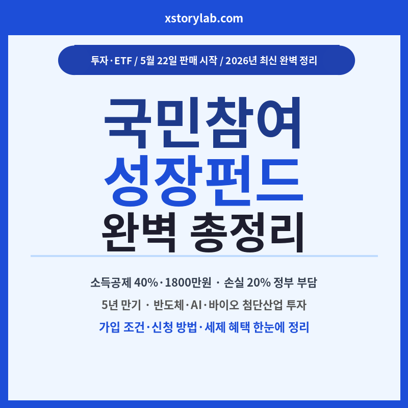 국민참여 성정펀드 완벽 총정리