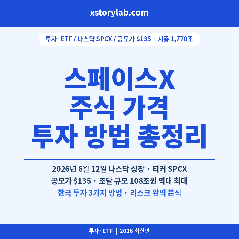 스페이스X 주식 가격 투자 방법 총정리