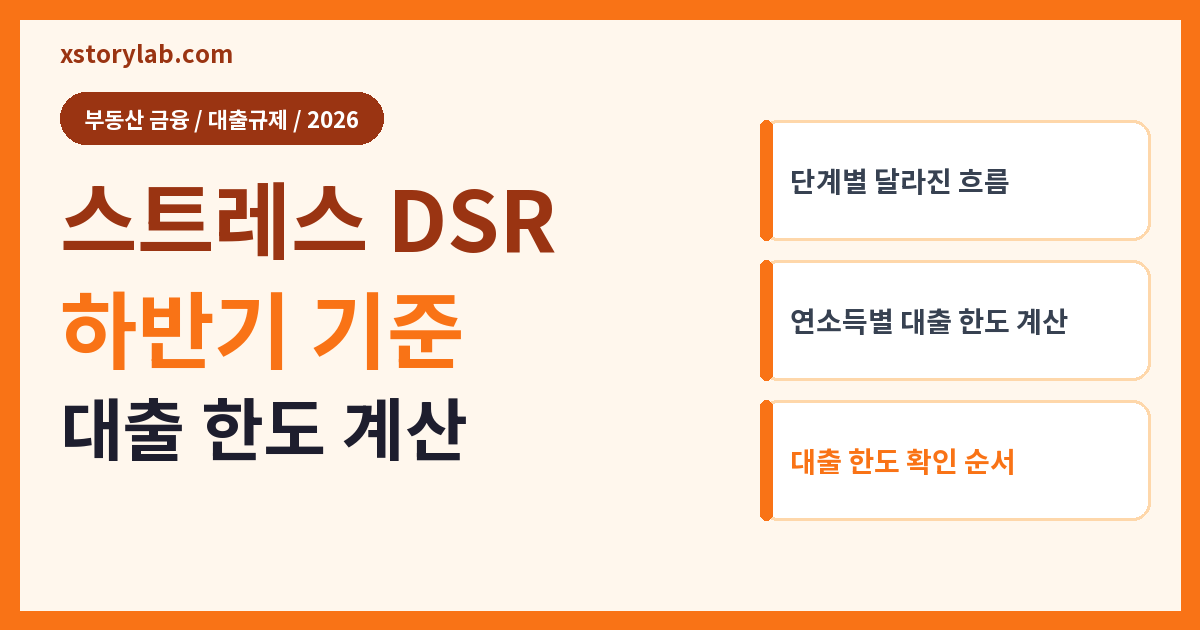 스트레스 DSR 하반기 기준