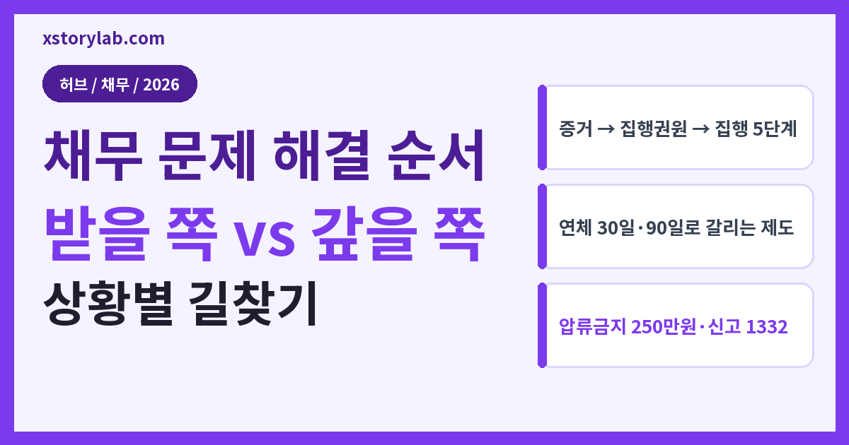 채무 문제 해결 순서 받을 쪽 vs 갚을 쪽 상황별 길찾기